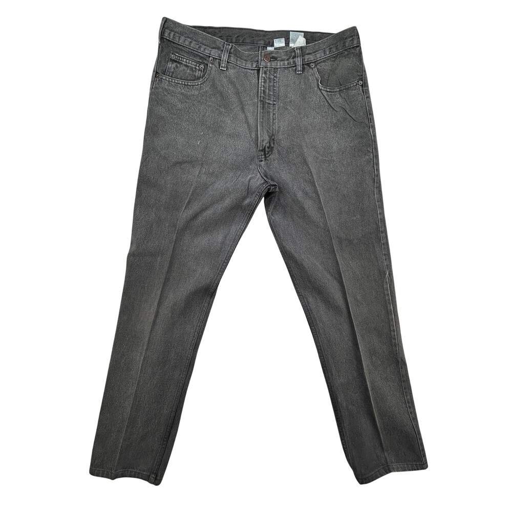 Claiborne Jeans Mens 38x32 Gray Classic American Denim Straight Fit USA Made